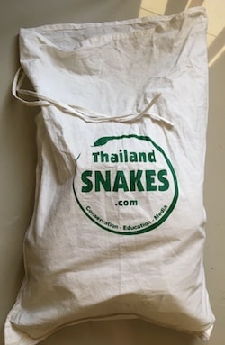 Strong and large snake bags for sale.